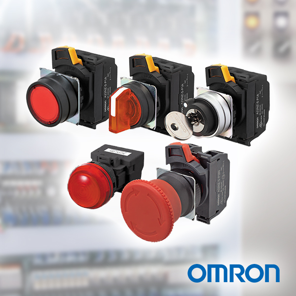 Pulsadores, Selectoras y Pilotos Ø22MM Omron